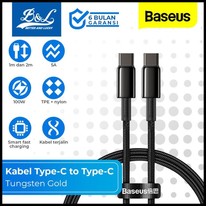 Jual Baseus Tungsten Gold Kabel Data Type C To Type C W Fast