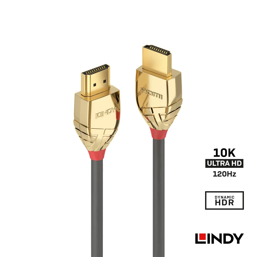 LINDY 3M Kabel HDMI 2.1 10K 8K 120Hz Ultra High Speed Gold Cable
