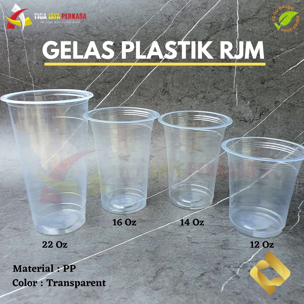 Jual Gelas Plastik Cup Sealer 3gr Rjm Tiipis Gelas Pp 12oz 14oz 16oz 50pcs Shopee Indonesia 5004