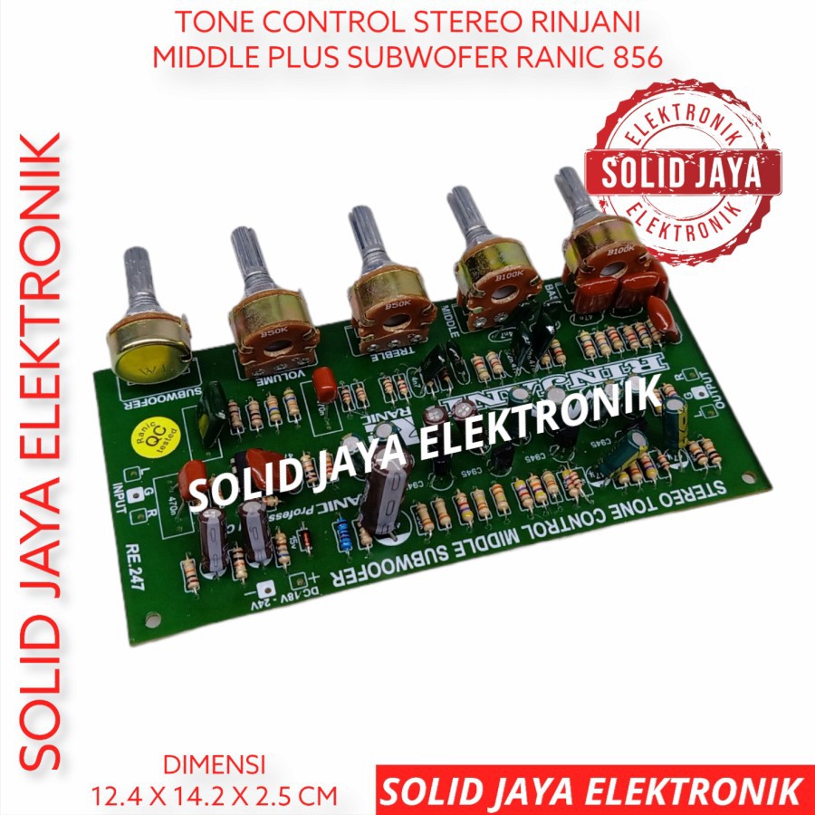 Jual KIT TONE CONTROL STEREO RINJANI SUB WOOFER MIDDLE MILDE VOKAL ...