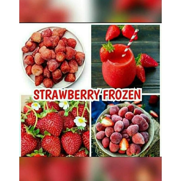 Jual Strawberry Frozen 1 Kg Buah Beku | Shopee Indonesia