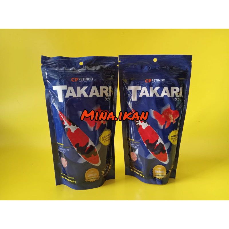 Jual Takari Makanan Ikan 100g 250g Ukuran 1mm 2mm Pelet Pakan Koi Koki