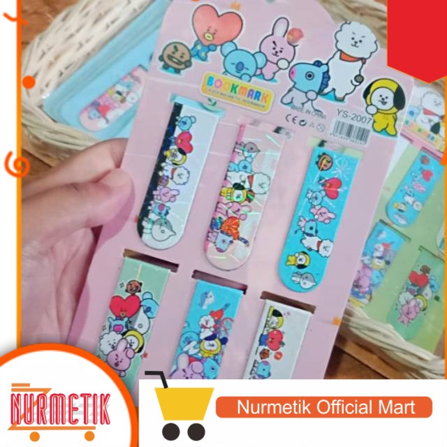 Jual STA301 OFFICIAL BOOKMARK BT21 MERCHANDISE KPOP BTS / PEMBATAS BUKU ...