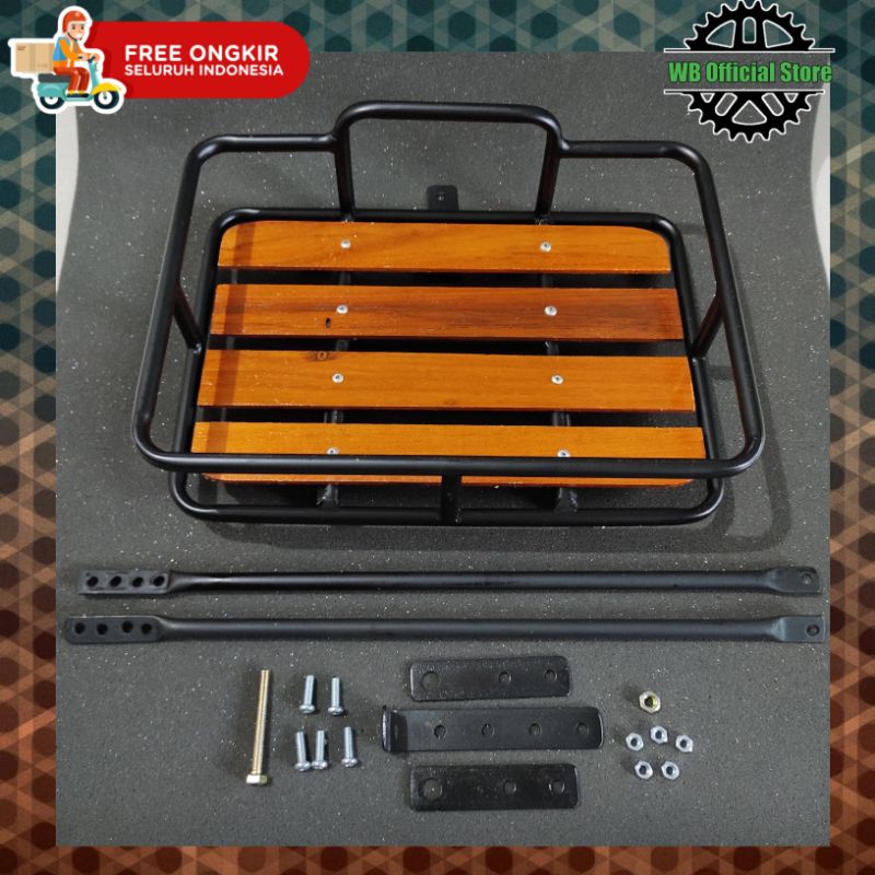 Jual Rak Fornt Rack Sepeda Clasic Vintage Hitam Custom - Keranjang ...