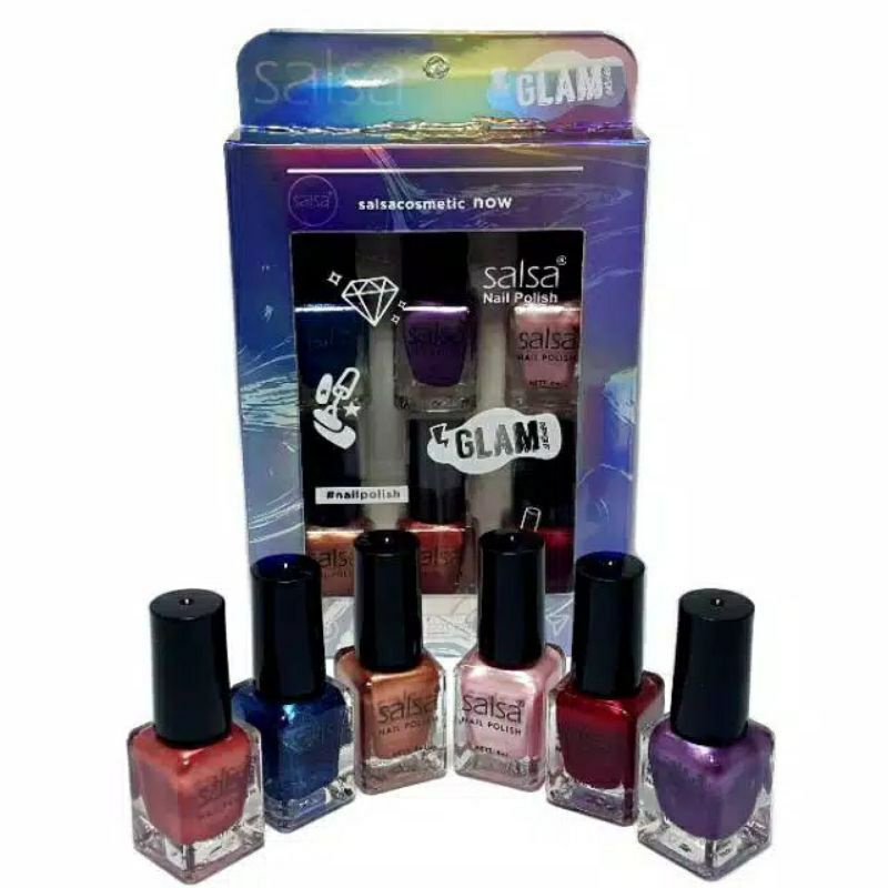 Jual Salsa Kutek Nude Dan Glamour Paket Kutek Salsa Shopee Indonesia