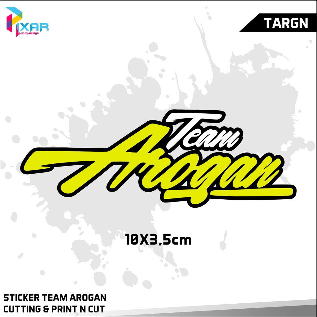 Jual STIKER HELM MOTOR STICKER TEAM AROGAN LEM KUAT ANTI AIR DAN ANTI ...