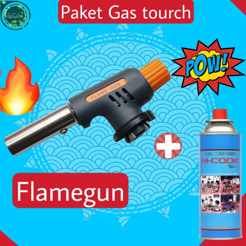 Jual Flame Gun Portable Gas Torch Gas Hi Cook Cocok Untuk di Dapur