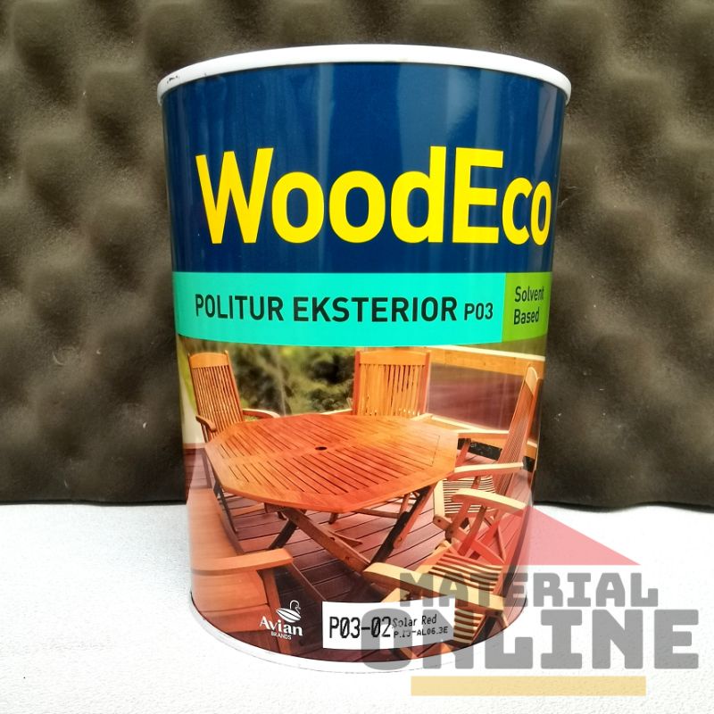 Jual Lenkote Avian Woodeco Wood Eco Politur Exterior Eksterior Vernis Vernish Pernis Kayu Warna