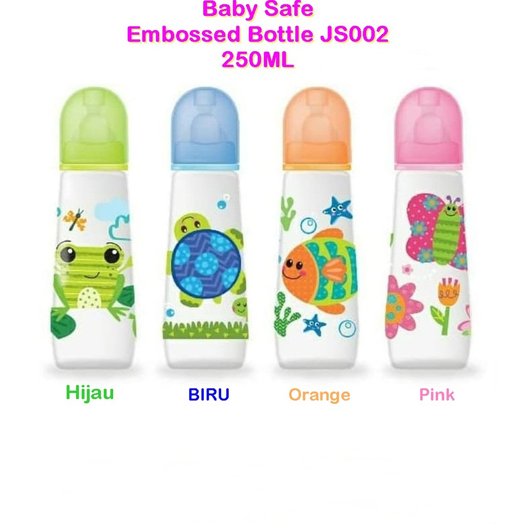 Jual BOTOL SUSU BABY SAFE EMBOSSED BOTTLE 250ML JS002 Shopee Indonesia