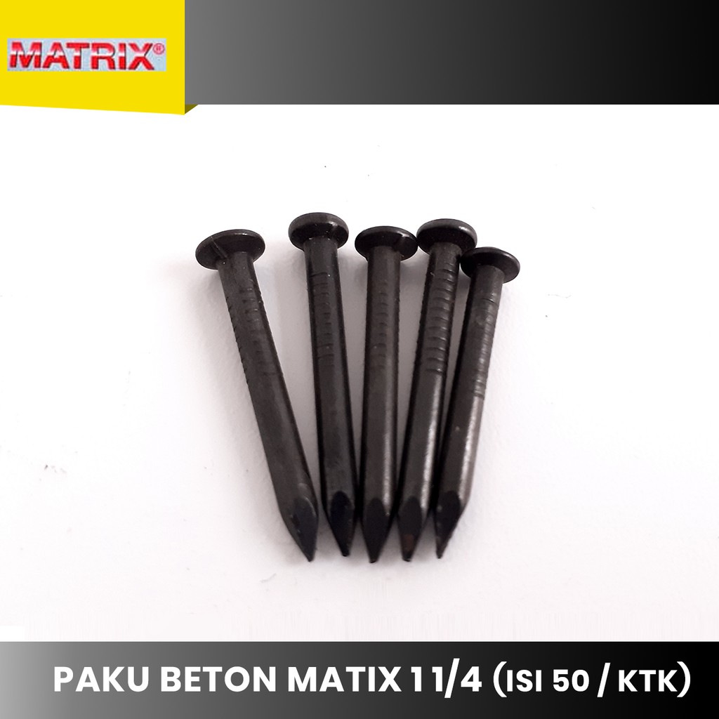 Jual Paku Beton Hitam Paku Tembok Dinding Matrix Carbon Steel