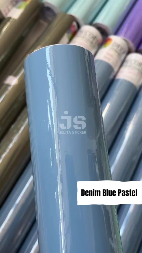 Jual Sticker Denim Blue Pastel / Skotlet Biru Pastel / Stiker Pastel ...