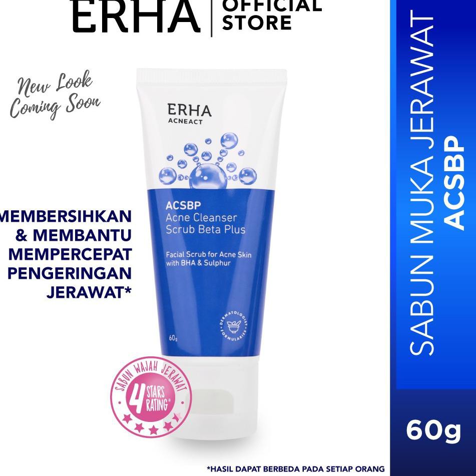Jual Pr0duct ReadyERHA Acne Cleanser Scrub Beta Plus (ACSBP) 60g