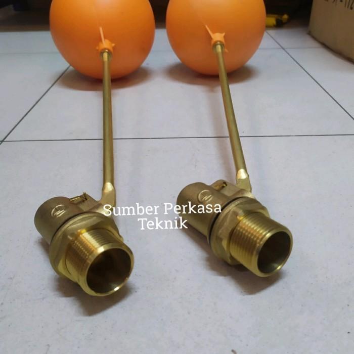 Jual Katup Floating Valve Kuningan Pelampung Tangki Drat Inch