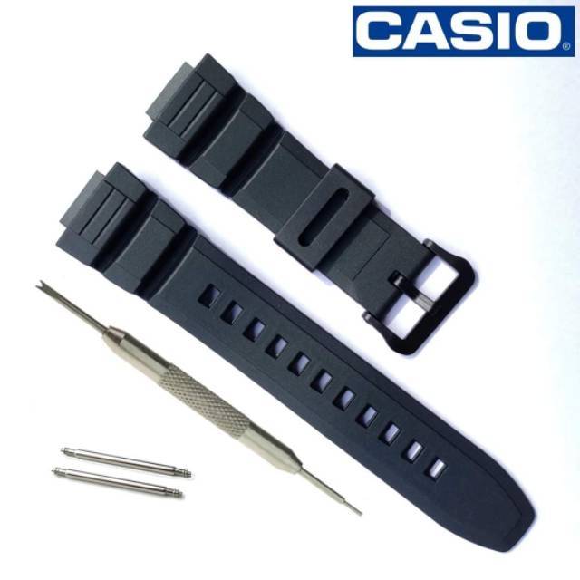 Jual TALI JAM CASIO WS220 RUBBER STRAP CASIO WS 220 SMARTWATCH CASIO W220 FREE PEN Shopee Indonesia