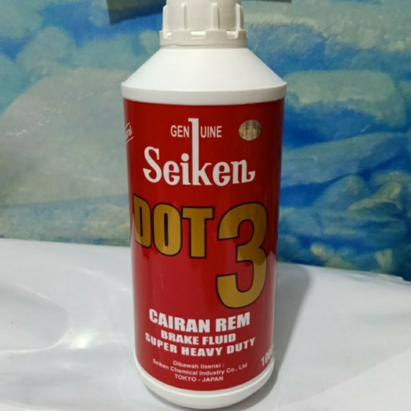 Jual Minyak Rem Brake Fluid Dot Seiken Merah Liter Shopee