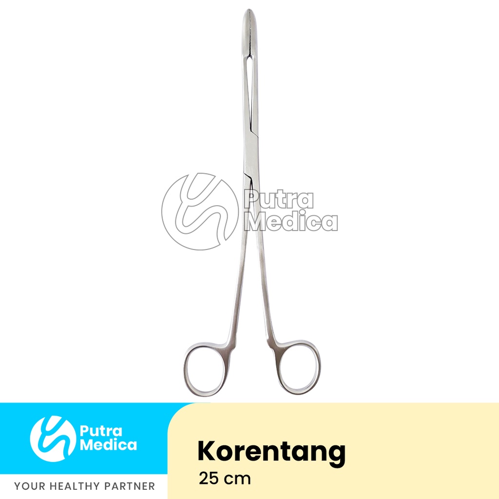 Jual Korentang Stainless 25cm Penjepit Instrument Medis Steril