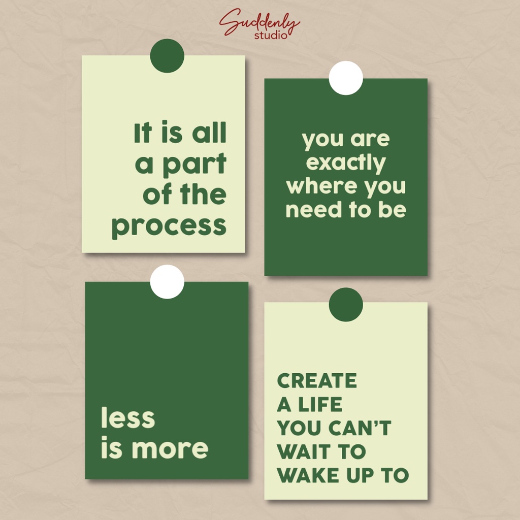 Jual Quote Card #2 - [FREE DOT STICKER] - SUDDENLY STUDIO | Shopee ...