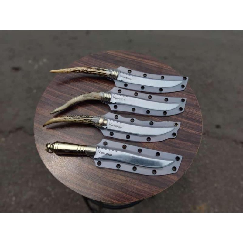 Jual pisau baja bohler k110 sarung pvc bushcraft | Shopee Indonesia