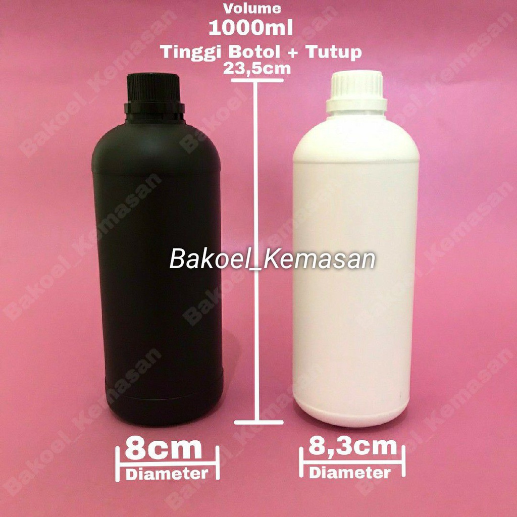 Jual Botol 1L - Botol Labor Agro 1000ml - Botol HDPE 1000 ml Putih Susu ...