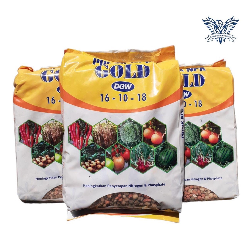 DGW NPK Gold 16 10 18 1 Kg PUPUK Pertumbuhan Daun dan Buah DGW