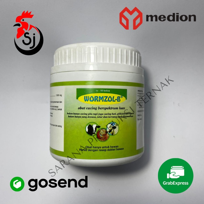 Jual S01Sfs Medion Wormzol B 10 Bolus Pot Obat Cacing Sapi Kambing Kuda ...