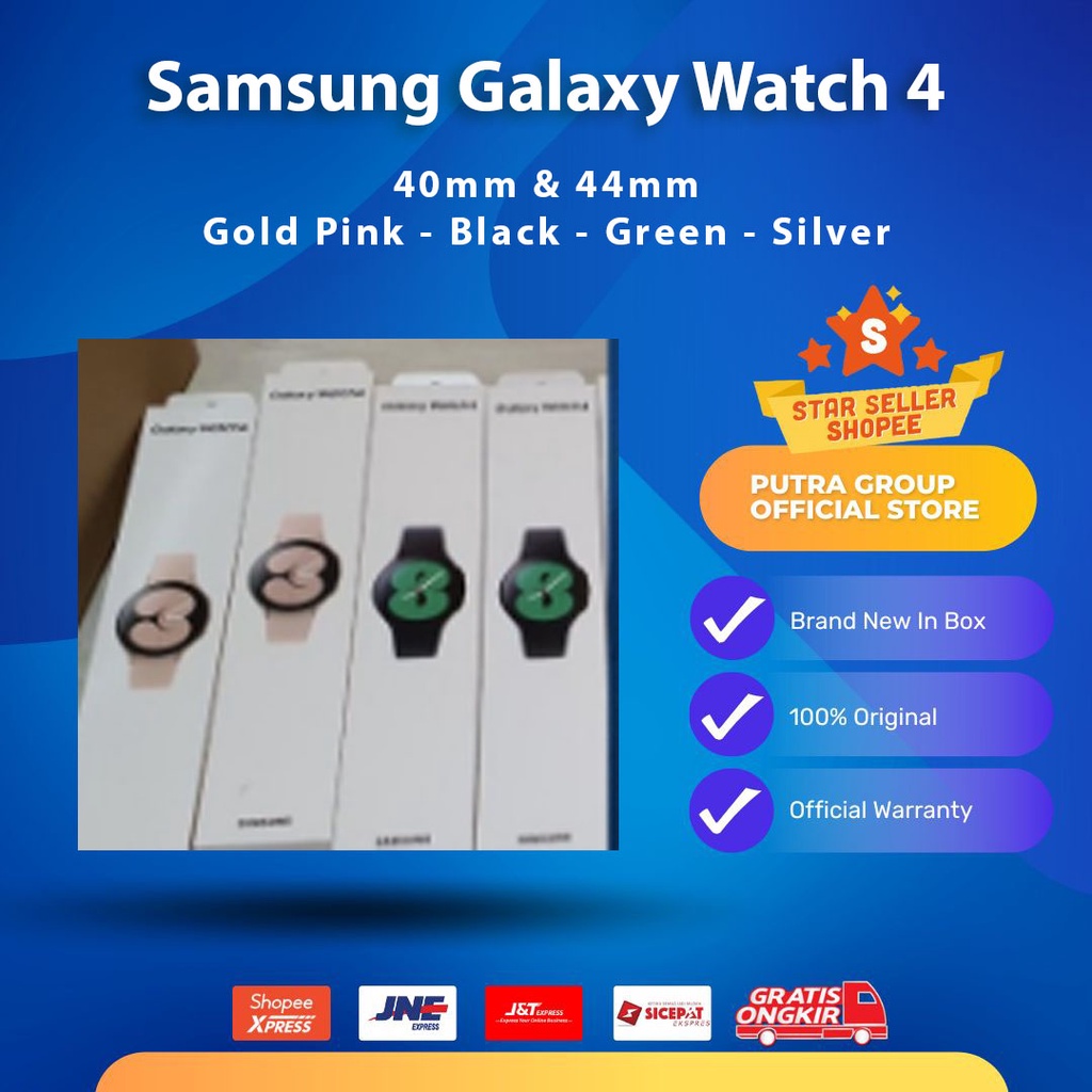 Jual (RESMI) Samsung Galaxy Watch 4 40mm 44mm / 44 40 Mm Black Gold ...