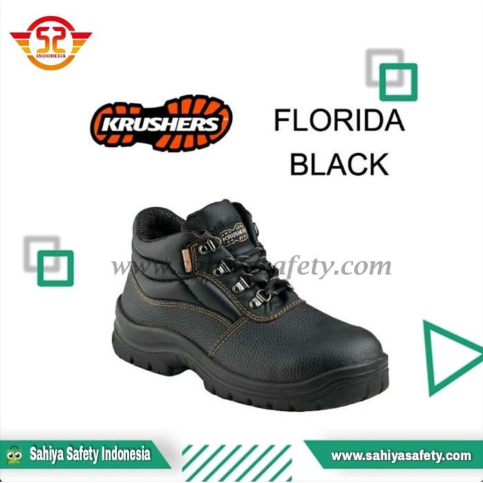 Jual Sepatu safety krushers florida black Safety shoes krusher
