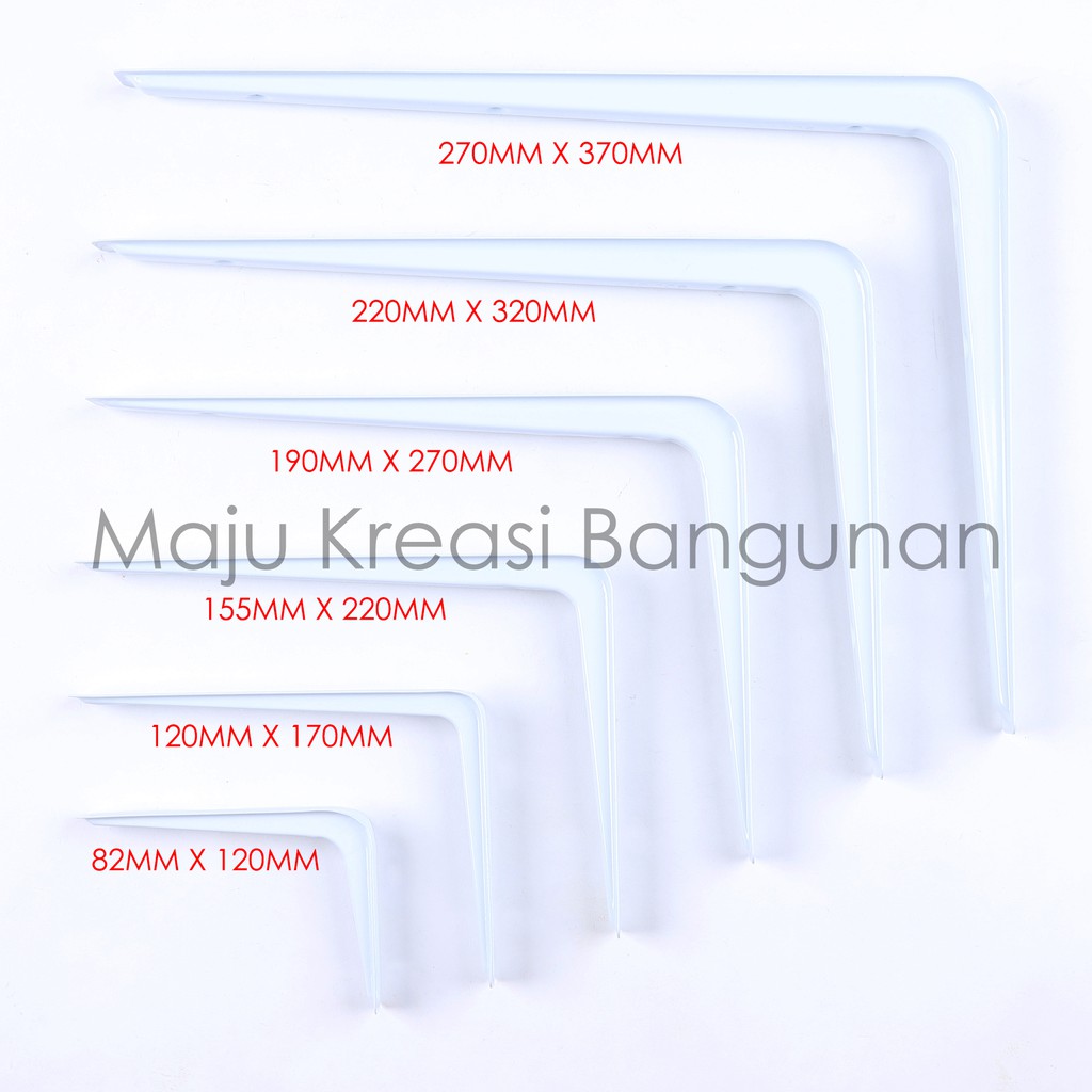 Jual Siku Rak L Tebal SOLIGEN 270mm x 370mm Shelf Bracket Ambalan Meja ...