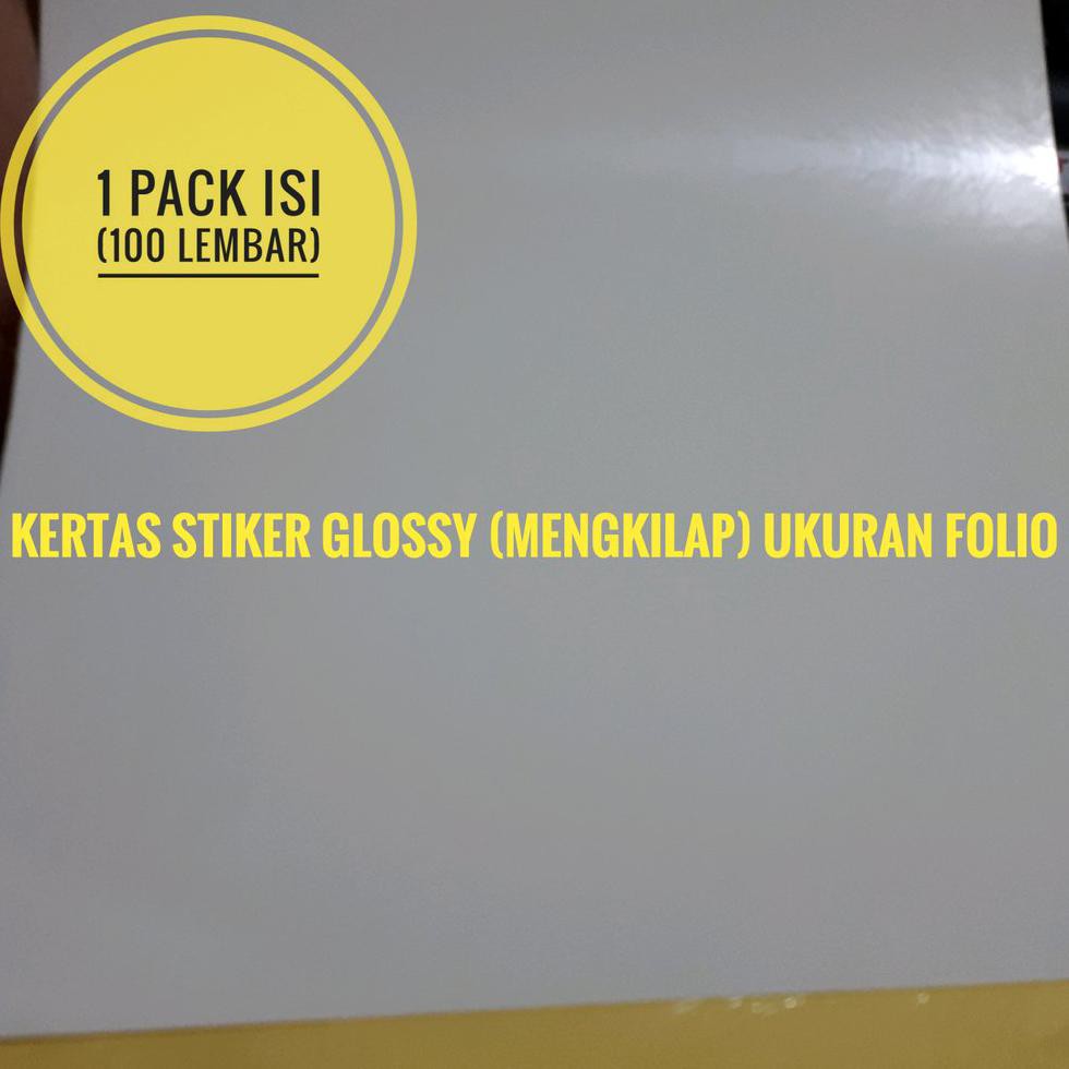 Jual Kertas Sticker Kromo Glossy F4 Shopee Indonesia