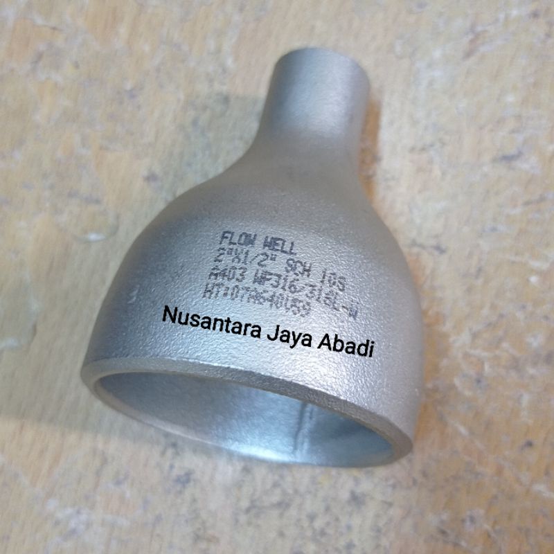 Jual Reducer Las Stainless 316 Sch 10 2 x 1/2 