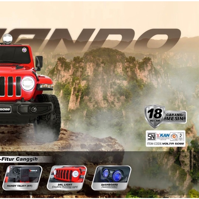 Jual Mobil Aki Anak Shp Volta Commando 5088 Jeep | Shopee Indonesia