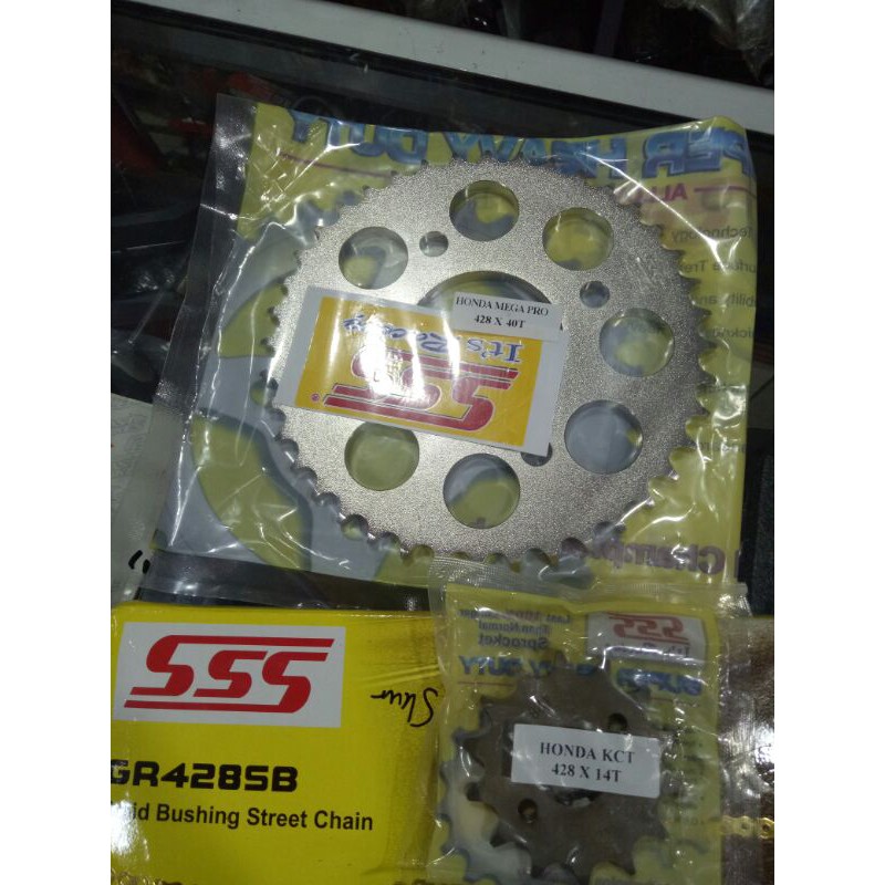 Jual gear set sss original honda cb cbr megapro sonic verza supra 150