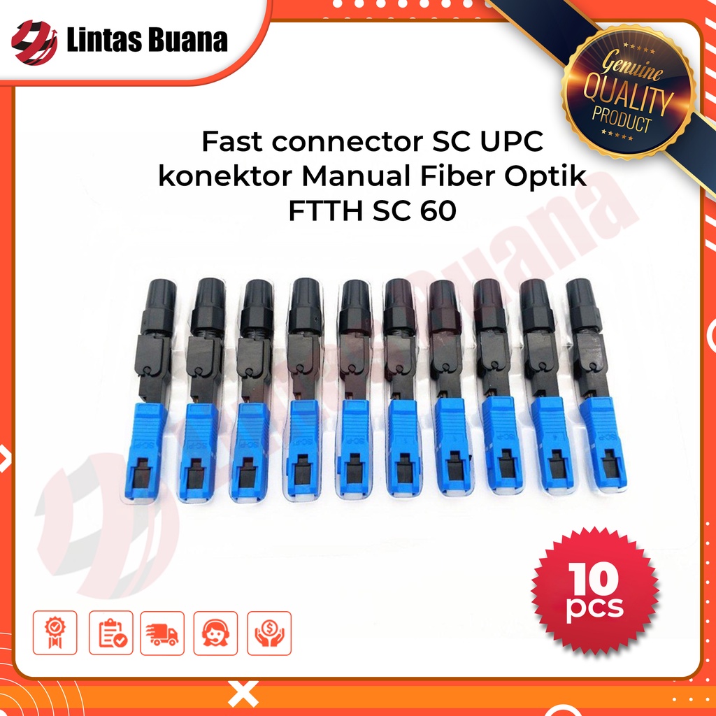 Jual Fast connektor SC UPC konektor Manual Fiber Optik FTTH SC 60 (tipe ...