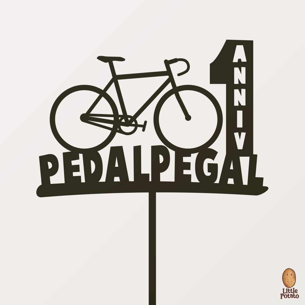 Jual Custom Cake Topper (Tusukan Kue) - Bicycle/Gowes Sepeda [Happy ...