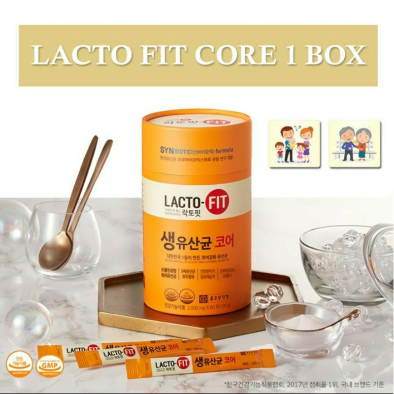 Jual Lacto fit Core Premium Lactofit Korea 60 sachet | Shopee Indonesia