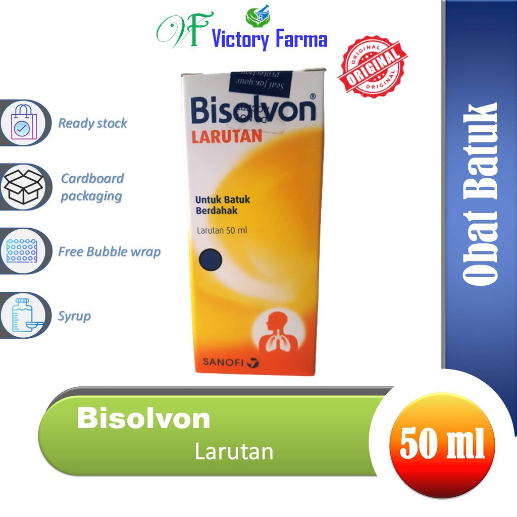 Jual Bisolvon Larutan 50ml / Obat Batuk Berdahak | Shopee Indonesia