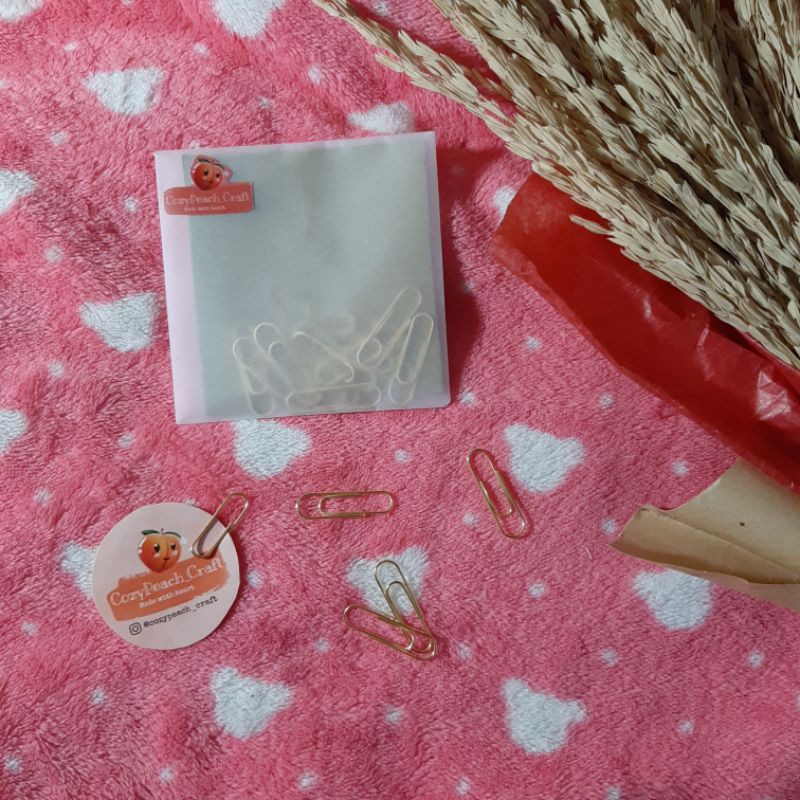 Jual Gold Paper Clip/ Penjepit kertas warna emas Shopee Indonesia