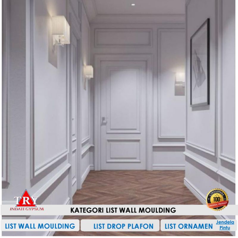 Jual List Wall Moulding Gypsum Minimalis TRYINDAH Original Shopee