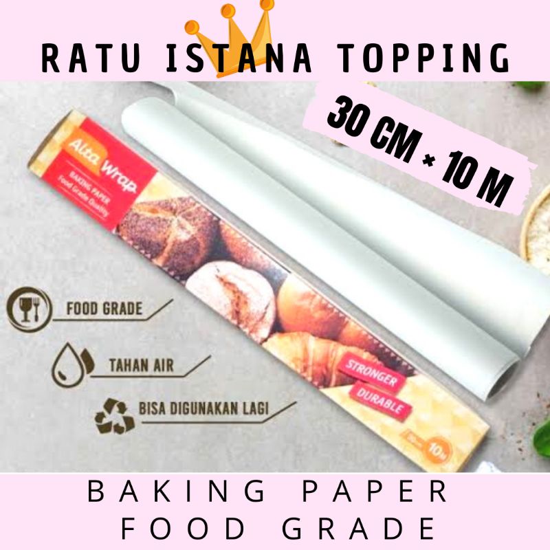 Jual BAKING PAPER ALTA WRAP 30 CM× 10 M KERTAS ROTI ALAS LOYANG ...