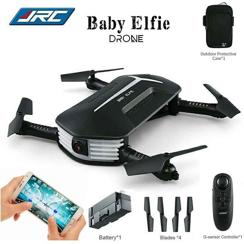 Jual Jjrc MIni Baby Elfie Drone Quadcopter 720P HD Camera Wifi FPV Foldable Drone With G Sensor Shopee Indonesia