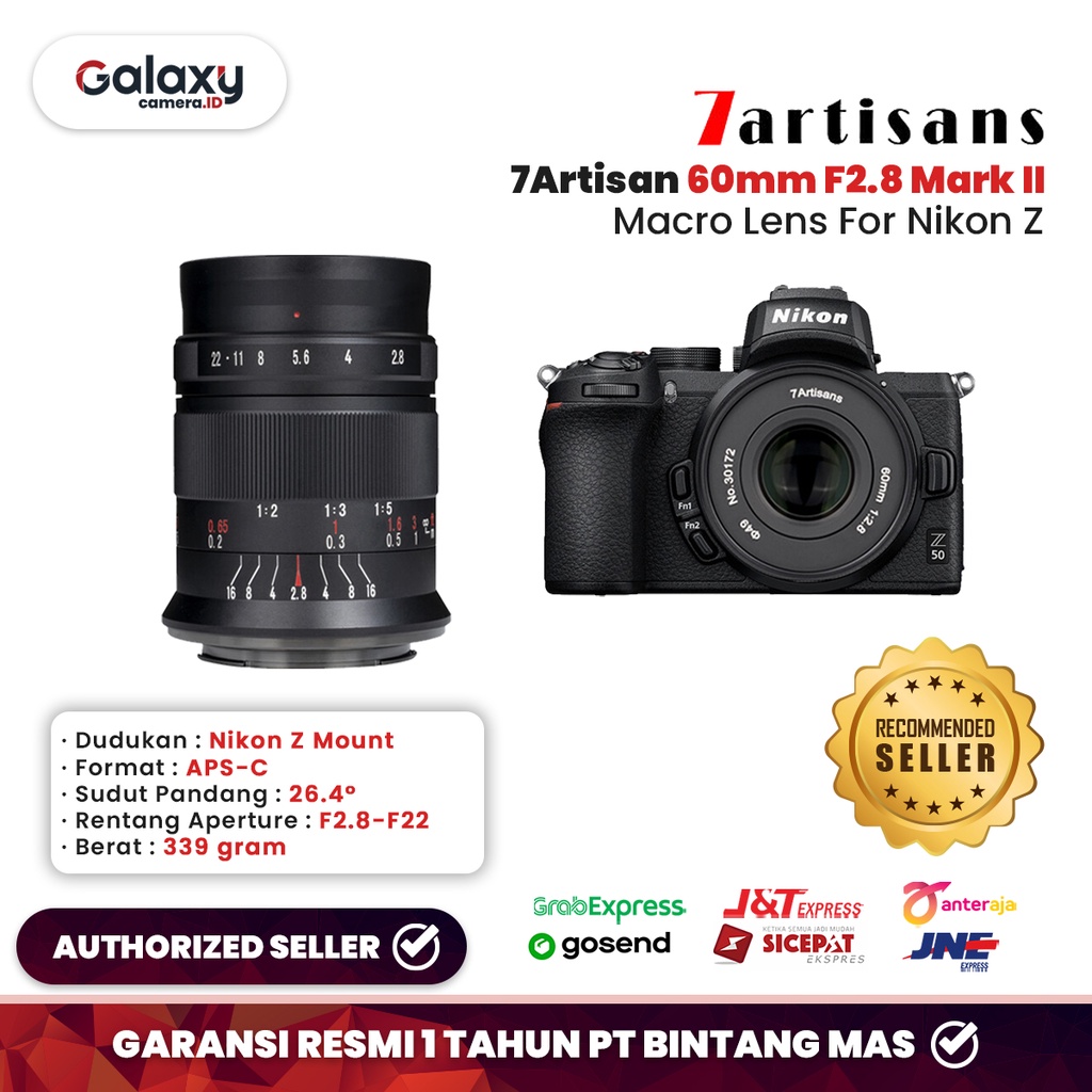 Jual Lensa 7Artisans 60mm F2.8 Mark II Macro For Nikon Z Mount | Shopee ...