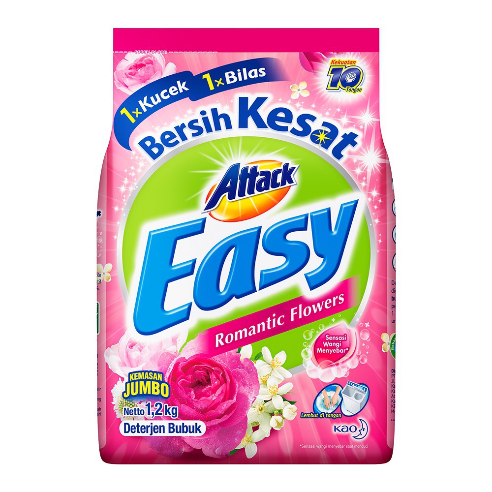 Jual Attack easy detergent powder bubuk jumbo 1200gr Shopee Indonesia