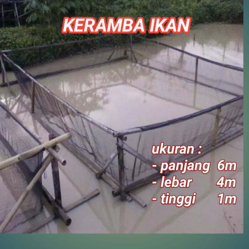 Jual Keramba Ikan Ukuran X X M Waring Ikan Hapa Jaring Kolam