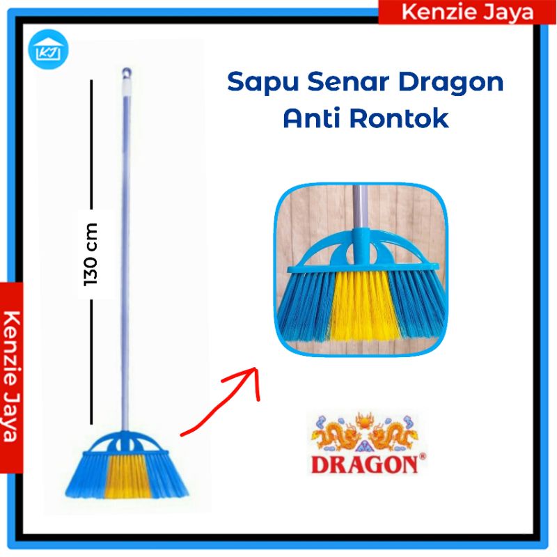 Jual Set Sapu Lantai Senar Nilon Dragon Anti Rontok Gagang Panjang Besi