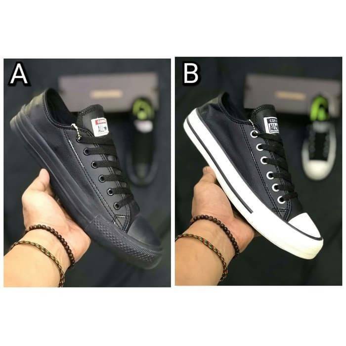 Converse all 2025 star kulit hitam