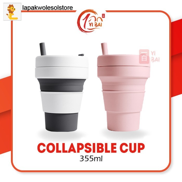 Jual Stojo Collapsible Cup Gelas Lipat Abu Abu Shopee Indonesia 0267