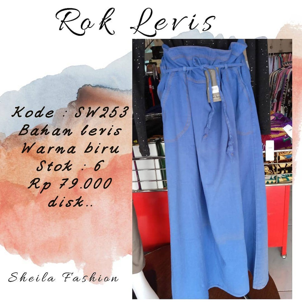 Jual Rok Levis Panjang | Shopee Indonesia
