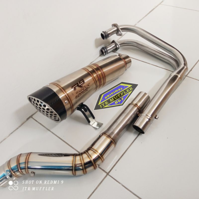 Jual Knalpot racing R9 H2 Ninja 250 fi Ninja 250Karbu Z250 R25 Cbr250rr ...