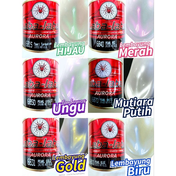 Jual Cat Laba Laba Spider Mutiara Lembayung Ungu Biru Gold Putih Merah Hijau Shopee 0623