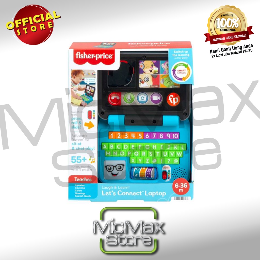 Vtech Laptop Fisher Price Lets Connect Laptop | JoJo Maman Bébé Fisher Price Laugh And Learn Laptop